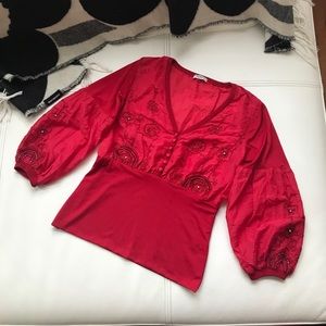 Miu miu embellished silk blouse 34, last offer, all sale end in 1 week!!